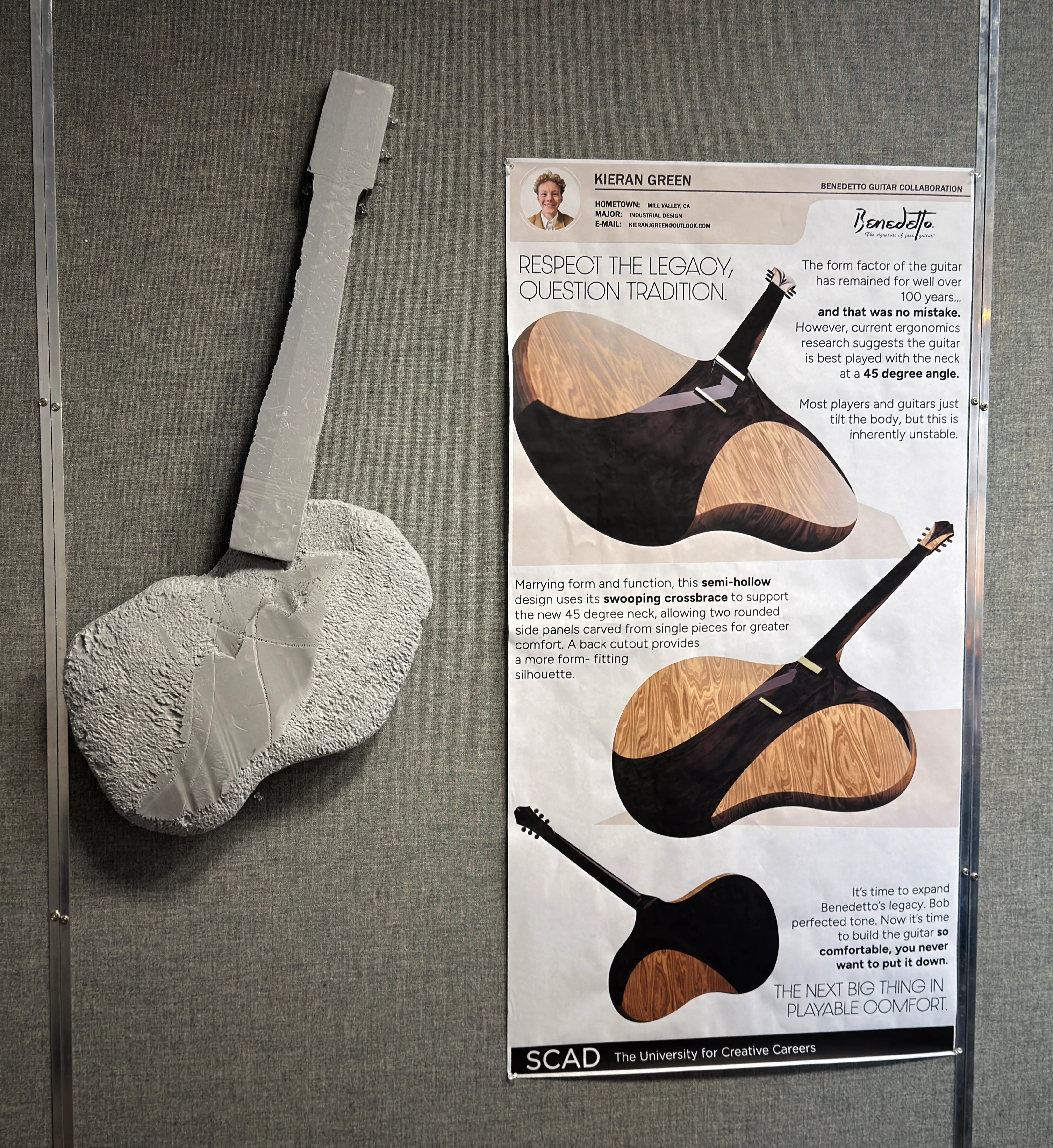 Benedetto guitar - initial prototype and proposal