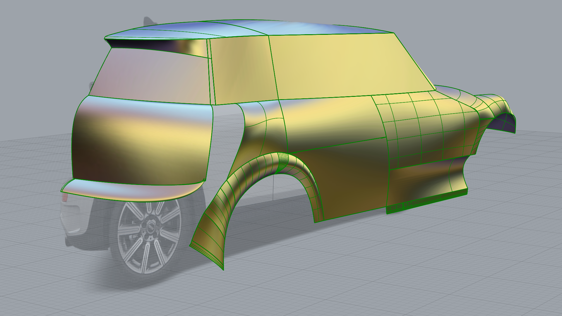 3D Printed Mini Clubman — initial surfaces