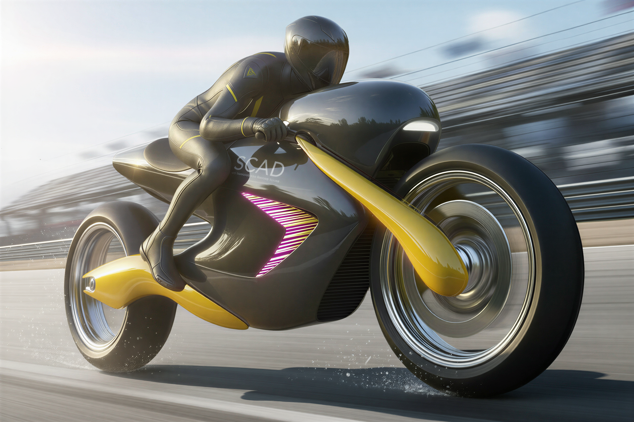 Motorcycle Vizcom AI render